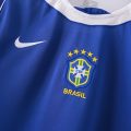 Brazil 2004 Away Retro Jersey – Blue - Image 3