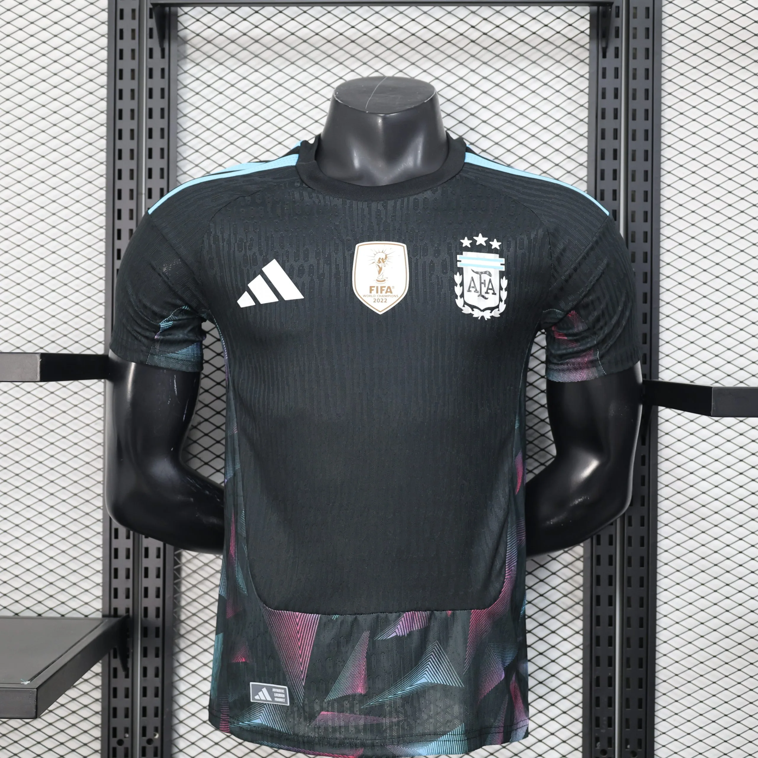 13f18e05 Argentina 2026 Pre-Match Training Jersey Player Version - Black - Image 1