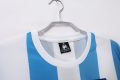 Argentina 1986 Home Retro Football Jersey – Sky Blue/White - Image 2
