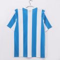 Argentina 1986 Home Retro Football Jersey – Sky Blue/White - Image 4