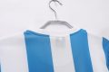 Argentina 1986 Home Retro Football Jersey – Sky Blue/White - Image 5