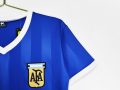 Argentina 1986 Away Retro Football Jersey – Blue - Image 2