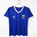 Argentina 1986 Away Retro Football Jersey – Blue