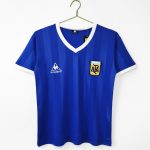 Argentina 1986 Away Retro Football Jersey – Blue