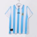 Argentina 1994 Home Retro Football Jersey – Sky Blue/White