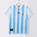 Argentina 1994 Home Retro Football Jersey – Sky Blue/White