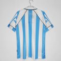1996-97 Argentina Home Retro Soccer Jersey Sky Blue White - Image 2