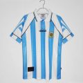 1996-97 Argentina Home Retro Soccer Jersey Sky Blue White