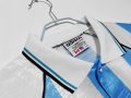 1996-97 Argentina Home Retro Soccer Jersey Sky Blue White - Image 3