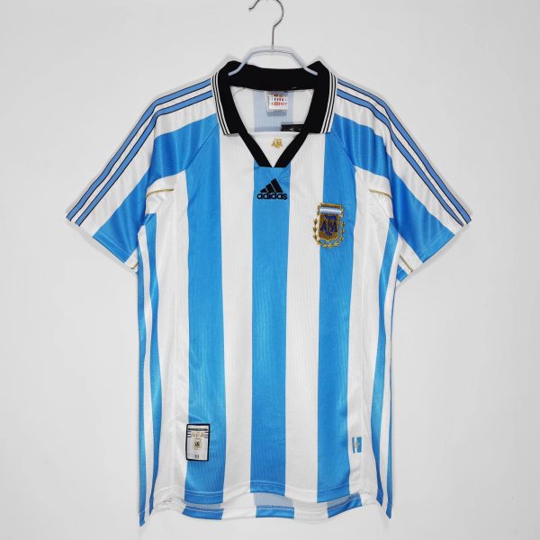 Argentina 1998-99 Home Retro Jersey – Sky Blue/White