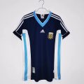 Argentina 1998 Away Retro Football Jersey – Navy Blue
