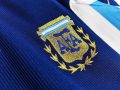 Argentina 1998 Away Retro Football Jersey – Navy Blue - Image 4