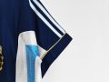 Argentina 1998 Away Retro Football Jersey – Navy Blue - Image 5