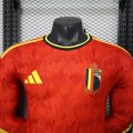 Belgium 2026 Home Long Sleeve Soccer Jersey - Image 2