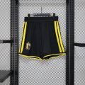 Belgium 2026 Home Soccer Shorts – Black/Yellow | S–3XL