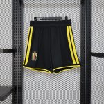 Belgium 2026 Home Soccer Shorts – Black/Yellow | S–3XL