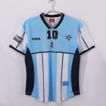 2001 Argentina Home Tribute Retro Soccer Jersey Maradona 10