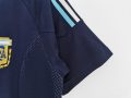 Argentina 2002 Away Retro Football Jersey – Navy Blue - Image 5