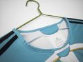 Argentina 2006 Home Retro Football Jersey – Sky Blue/White - Image 3