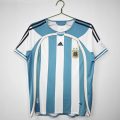 Argentina 2006 Home Retro Football Jersey – Sky Blue/White