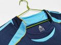 Argentina 2006 Away Retro Football Jersey – Navy Blue - Image 3