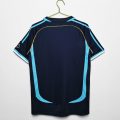 Argentina 2006 Away Retro Football Jersey – Navy Blue - Image 2