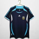 Argentina 2006 Away Retro Football Jersey – Navy Blue
