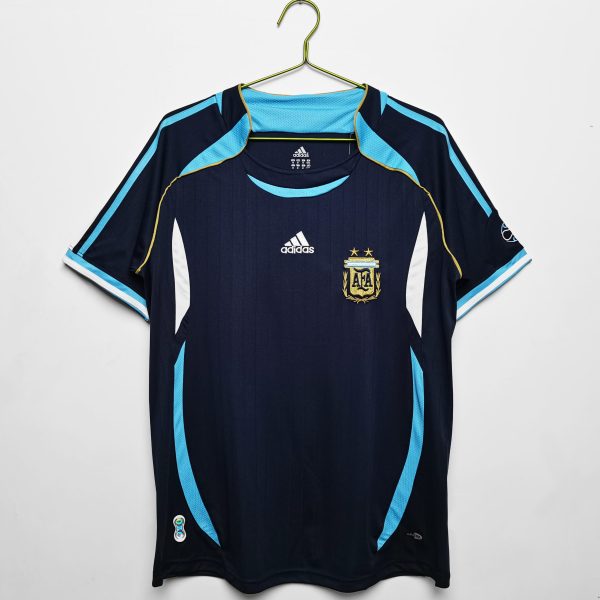 Argentina 2006 Away Retro Football Jersey – Navy Blue
