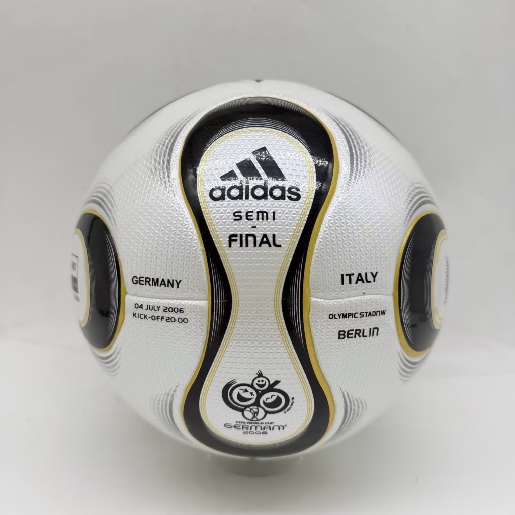 2006 Germany World Cup "+Teamgeist Berlin" Soccer Ball - Gold/White Luxury Match Ball (Size 5)