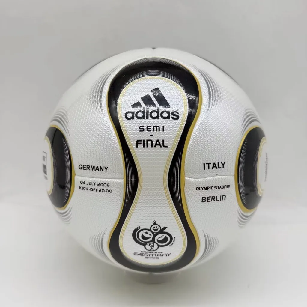 2006 Germany World Cup "+Teamgeist Berlin" Soccer Ball - Gold/White Luxury Match Ball (Size 5)