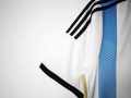Argentina 2014 Home Retro Football Jersey – Sky Blue/White - Image 6