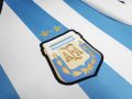 Argentina 2014 Home Retro Football Jersey – Sky Blue/White - Image 4