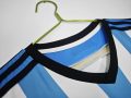Argentina 2014 Home Retro Football Jersey – Sky Blue/White - Image 3