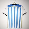 Argentina 2014 Home Retro Football Jersey – Sky Blue/White - Image 2