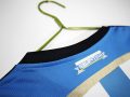 Argentina 2014 Home Retro Football Jersey – Sky Blue/White - Image 7
