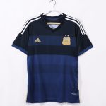 Argentina 2014 Away Retro Football Jersey – Navy Blue