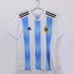 2018 Argentina Home Retro Soccer Jersey Sky Blue White