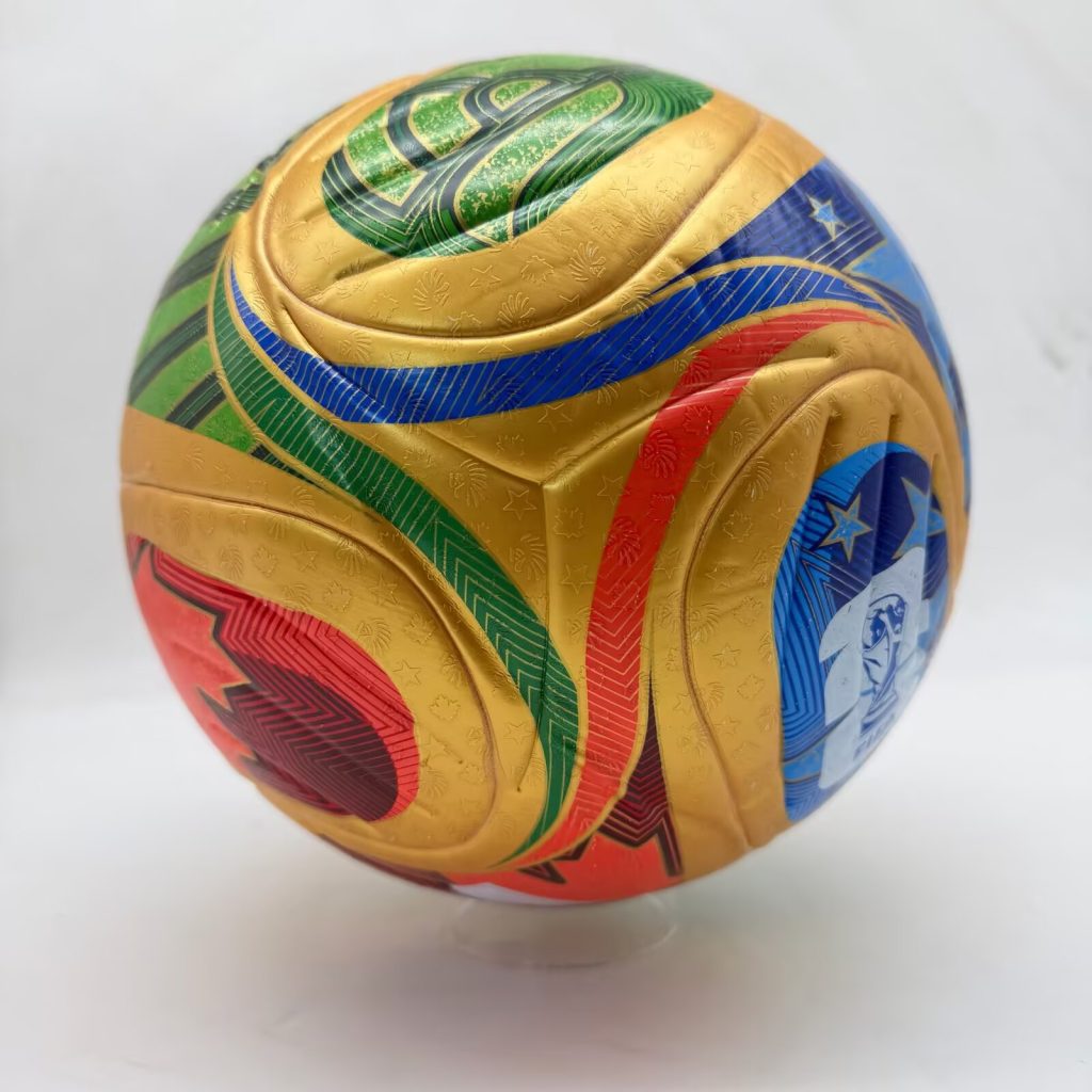 2026 World Cup Official Design Soccer Ball - Luxury Gold Anniversary Match Ball (Size 5)