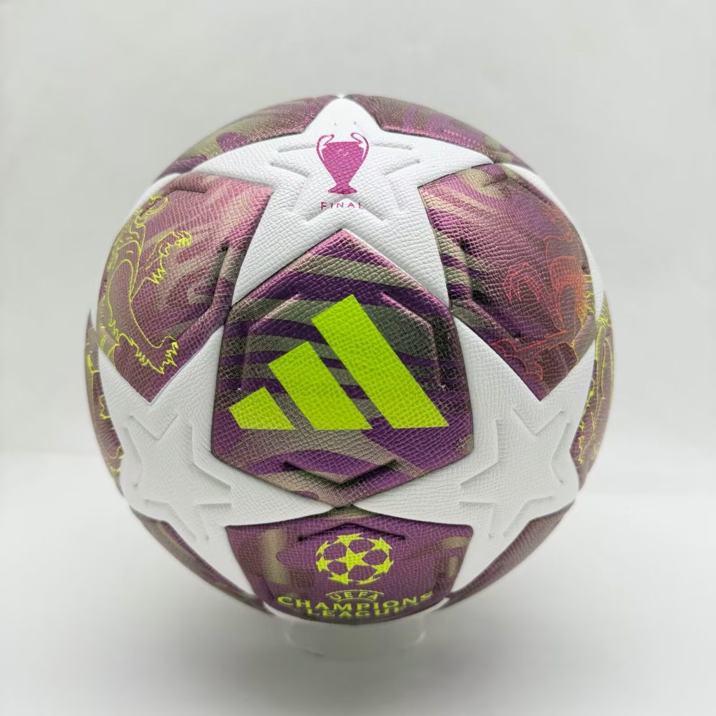 2026 Champions League Final Official Design Soccer Ball - Budapest "Purple Diamond" Premium Match Ball (Size 5)