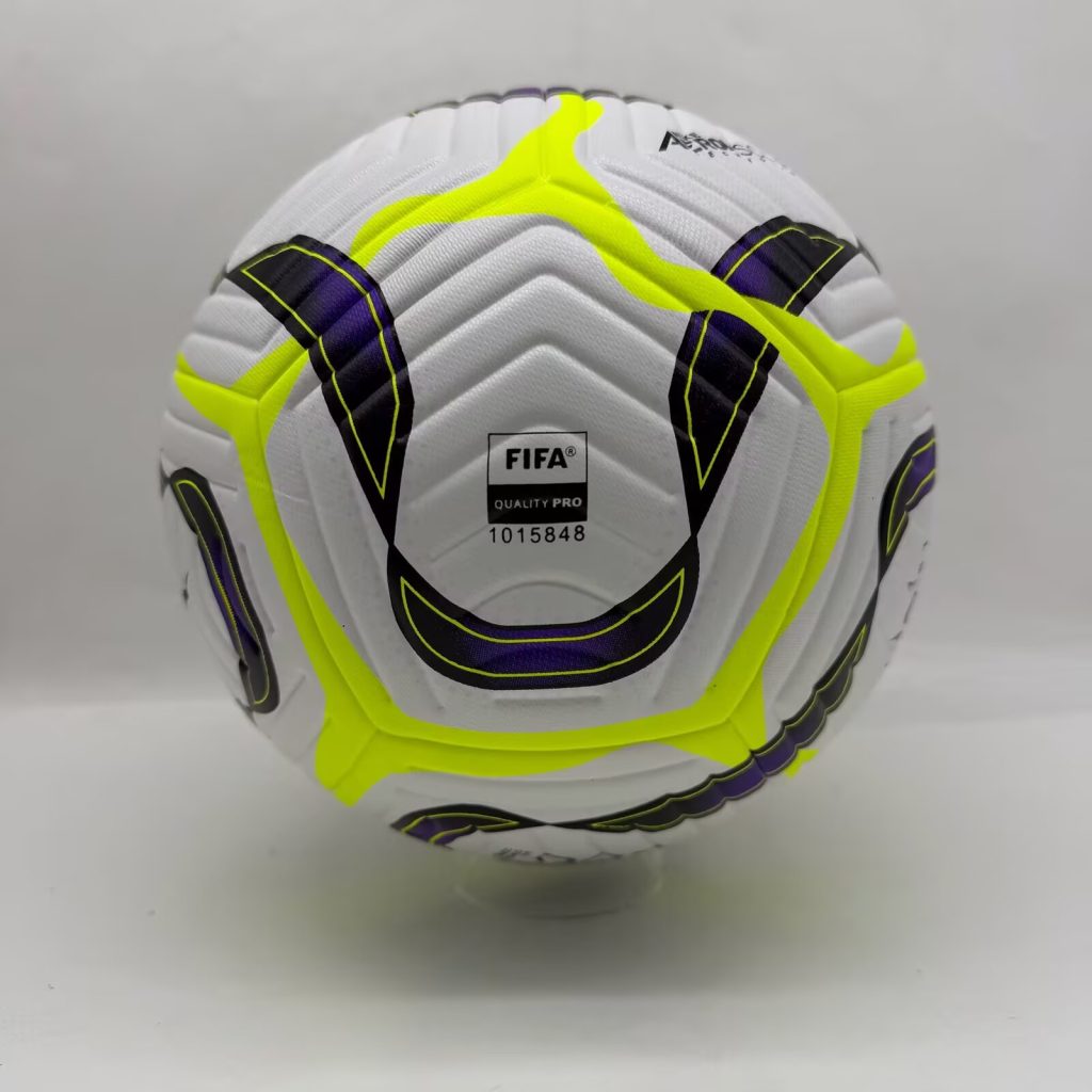 Hi-Vis Winter Edition: 2025/26 Premier League Official Design Soccer Ball - Yellow/Purple Premium Flight Match Ball (Size 5)