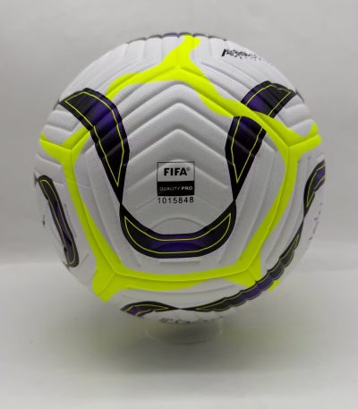 Hi-Vis Winter Edition: 2025/26 Premier League Official Design Soccer Ball - Yellow/Purple Premium Flight Match Ball (Size 5)