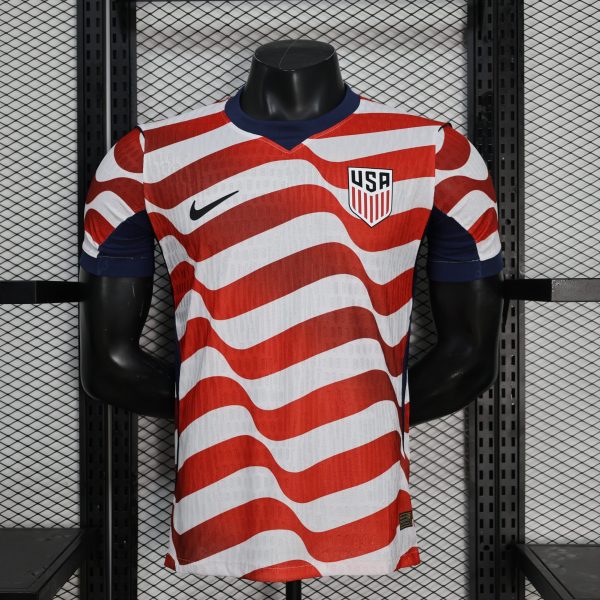 USA 2026 World Cup Home Player Jersey - "Victory Wave" Red/White/Blue Elite Edition