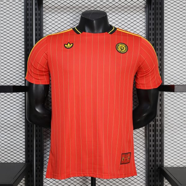 Belgium Retro Special Edition Red Soccer Jersey