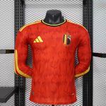 Belgium 2026 Home Long Sleeve Soccer Jersey