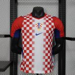 Croatia 2026 Home Red Checker Player Version Soccer Jersey