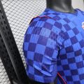 Croatia 2026 Away Blue Checker Player Version Soccer Jersey - Image 4