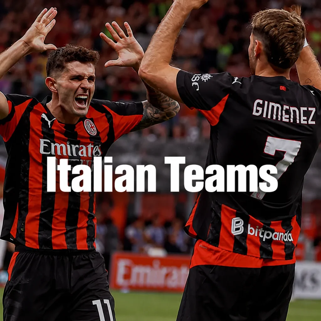 Italian football teams jerseys category image