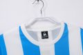 Argentina 1986 Home Long Sleeve Retro Jersey – Sky Blue/White - Image 2
