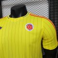 Colombia Retro Special Edition Yellow Soccer Jersey - Image 3