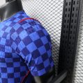 Croatia 2026 Away Blue Checker Player Version Soccer Jersey - Image 2